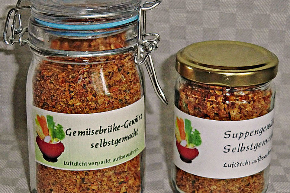 Getrocknete Gemüsebrühe