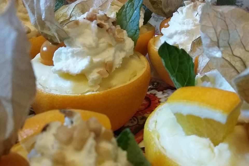 Erfrischendes Orangen - Dessert