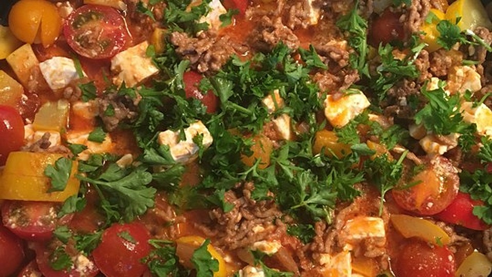Zucchini Hack Pfanne Von Melliw Chefkoch