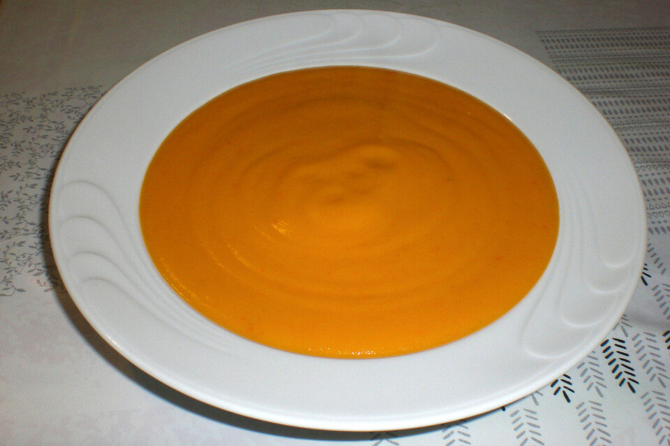 Kürbissuppe mit Ingwer und Kokos