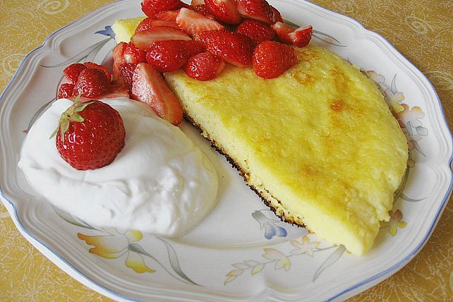 Quarkpfannkuchen mit Vanille - Kirschen von Riddel| Chefkoch