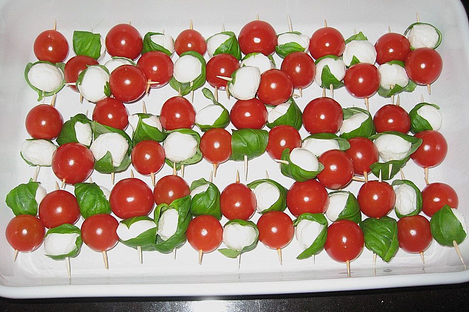 Mozzarella - Tomatenspieße