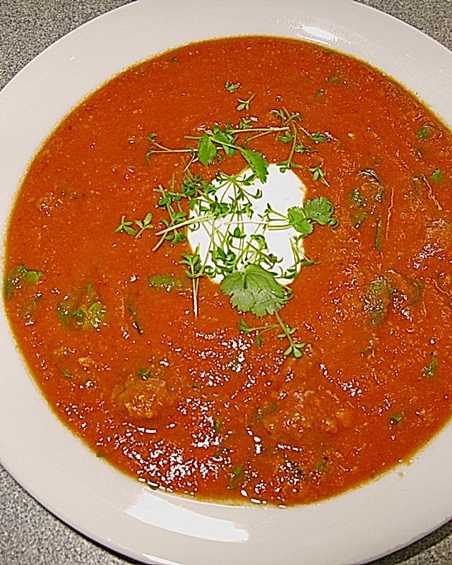Tomaten - Ingwer - Suppe