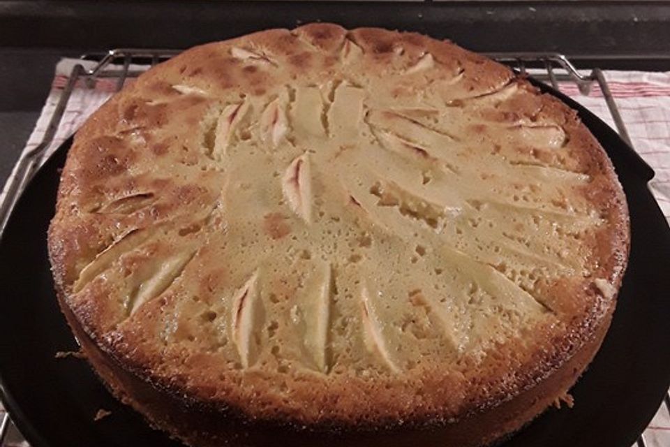 Apfelkuchen mit Vanille - Schmand