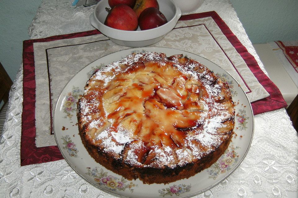 Apfelkuchen mit Vanille - Schmand