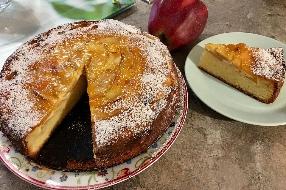 Apfelkuchen mit Vanille - Schmand