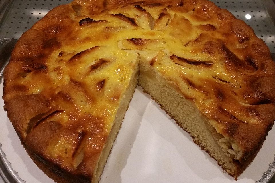 Apfelkuchen mit Vanille - Schmand