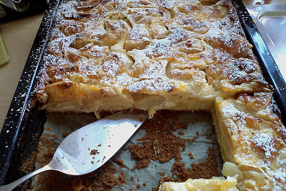 Apfelkuchen mit Vanille - Schmand