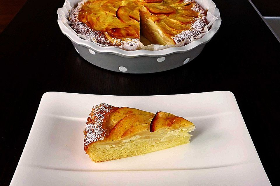 Apfelkuchen mit Vanille - Schmand