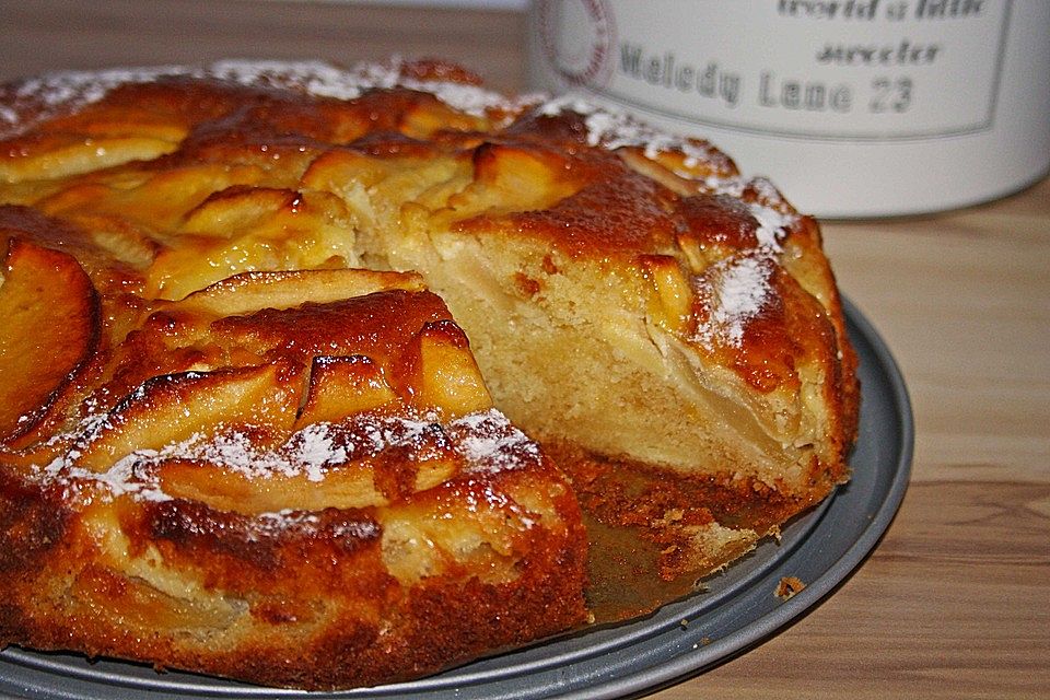 Apfelkuchen mit Vanille - Schmand