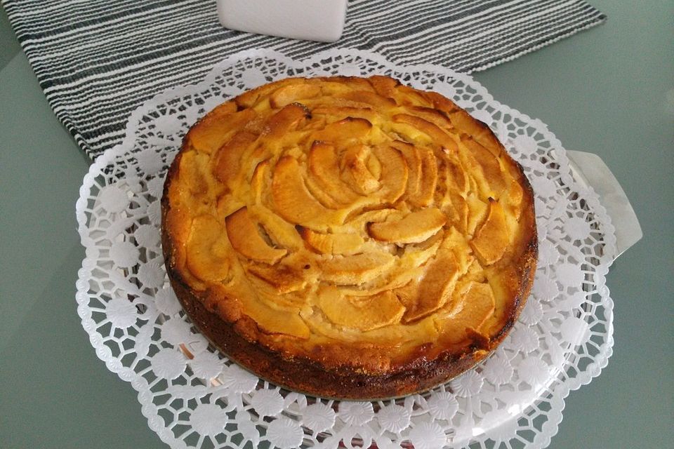 Apfelkuchen mit Vanille - Schmand