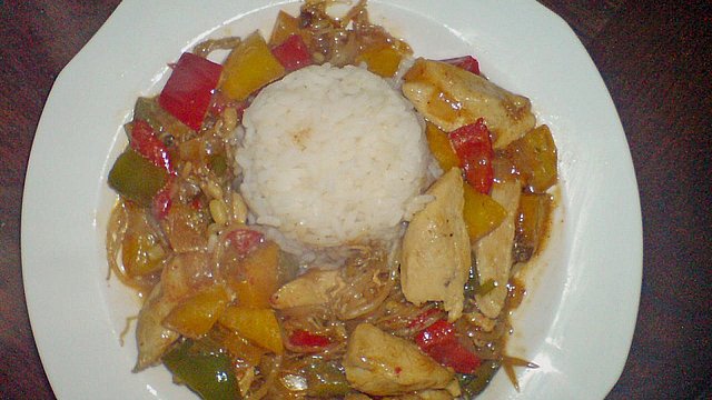 Hähnchenpfanne mit Sprossen von heimwerkerkönig Hähnchenpfanne mit Sprossen von heimwerkerkönig