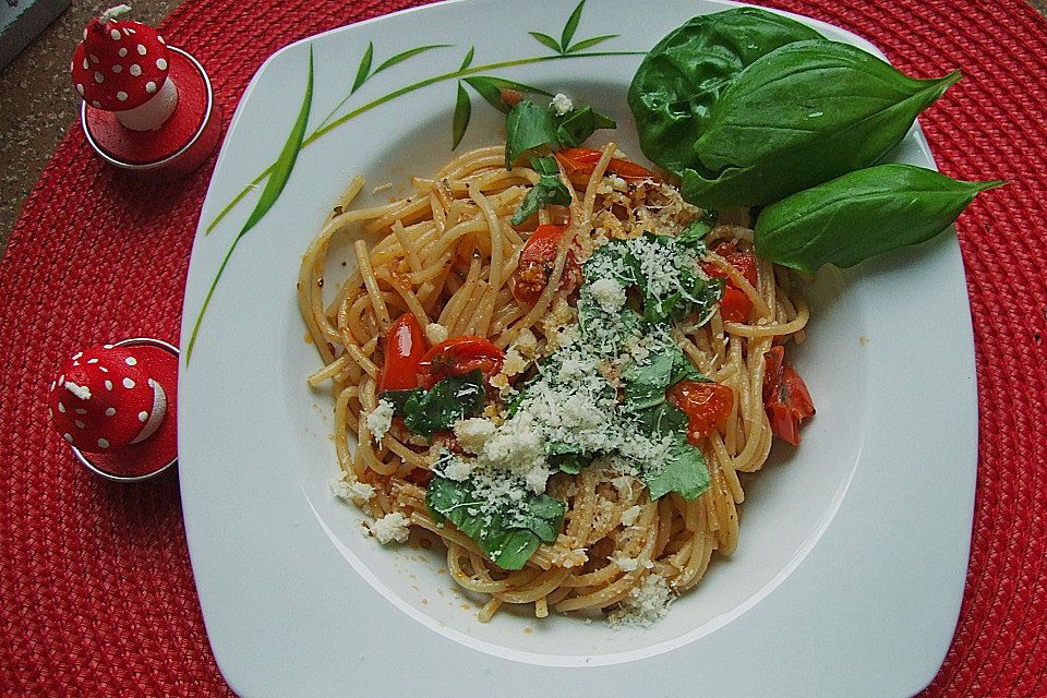 Spaghettini mit Kirschtomaten und Balsamico