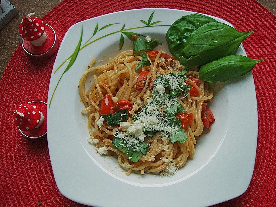 Spaghettini mit Kirschtomaten und Balsamico von kochlustling| Chefkoch