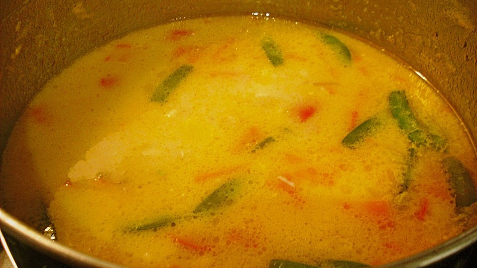 Kokos - Curry - Suppe mit Garnelen von jienniasy Kokos - Curry - Suppe mit Garnelen von jienniasy