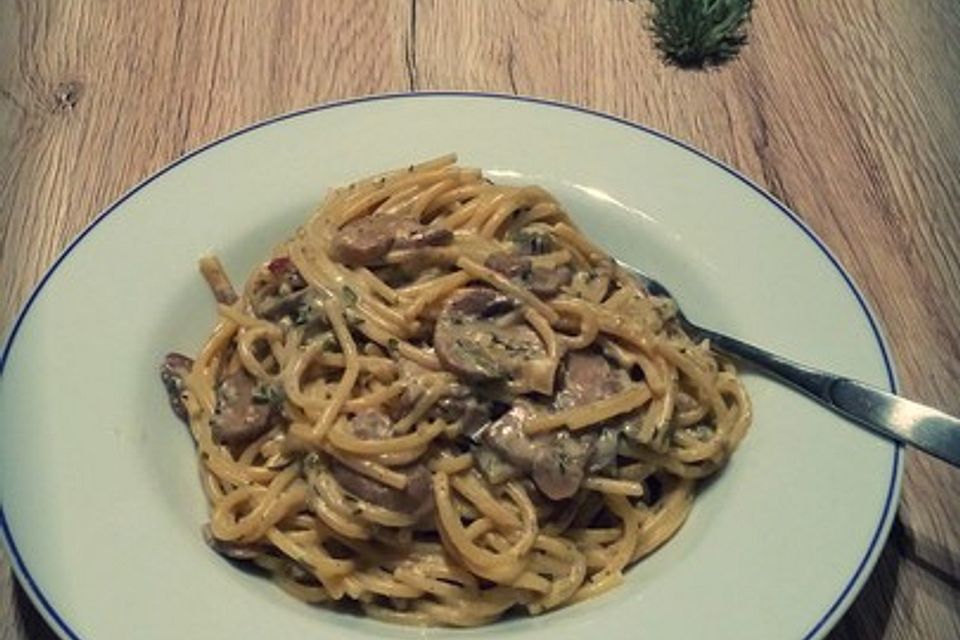 Champignon-Spaghetti