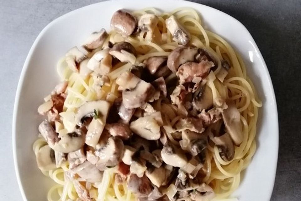 Champignon-Spaghetti