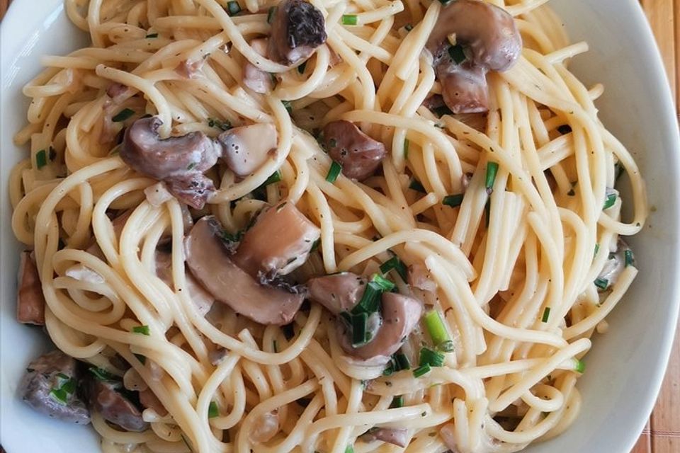 Champignon-Spaghetti