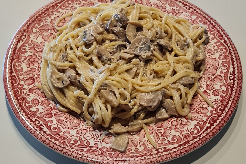 Champignon-Spaghetti