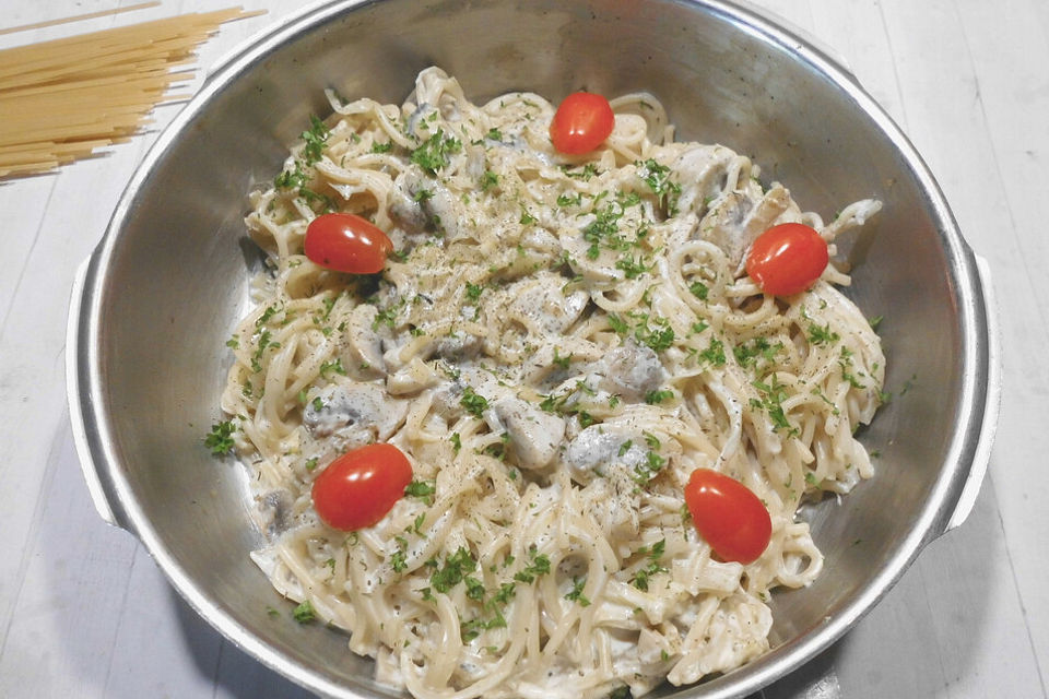 Champignon-Spaghetti