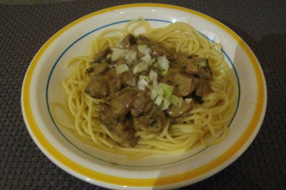 Champignon-Spaghetti