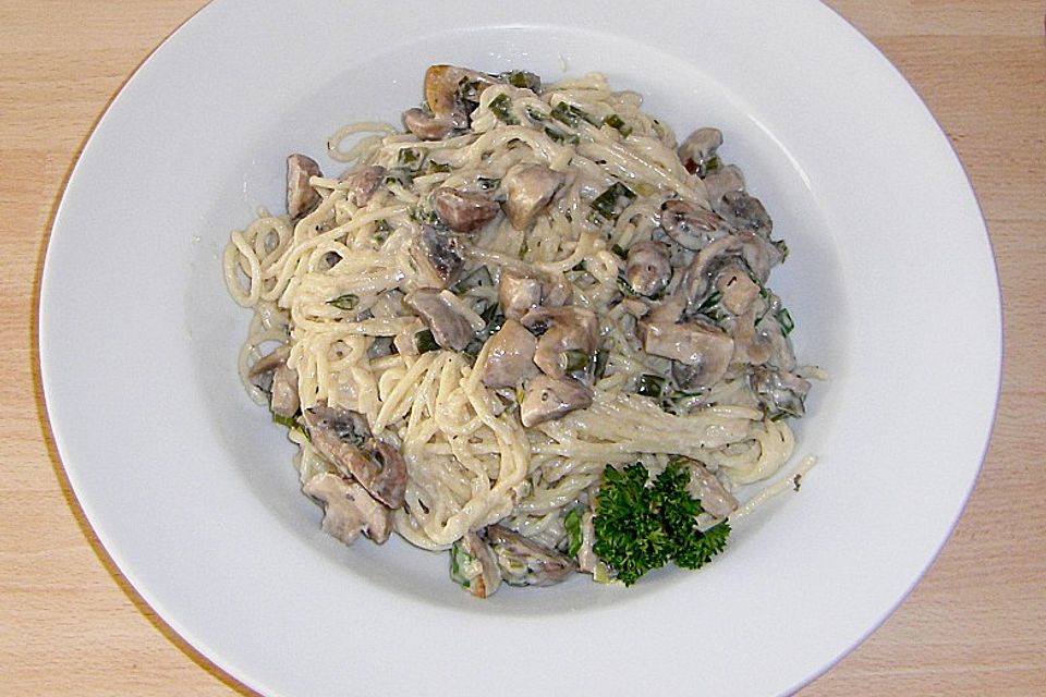 Champignon-Spaghetti