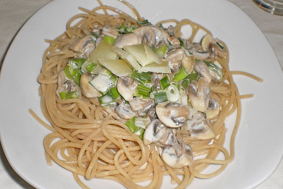 Champignon-Spaghetti