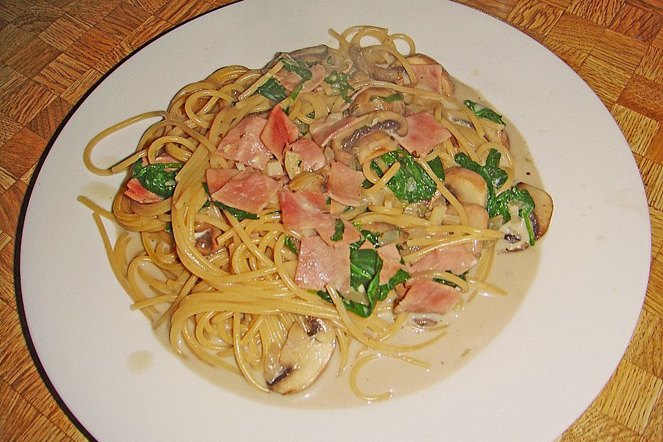 Champignon-Spaghetti