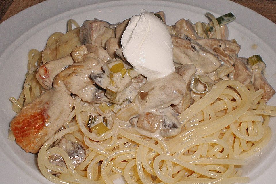 Champignon-Spaghetti