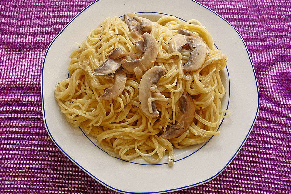 Champignon-Spaghetti