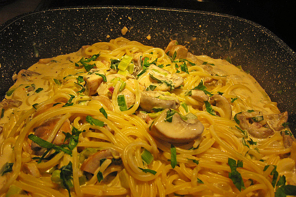 Champignon-Spaghetti