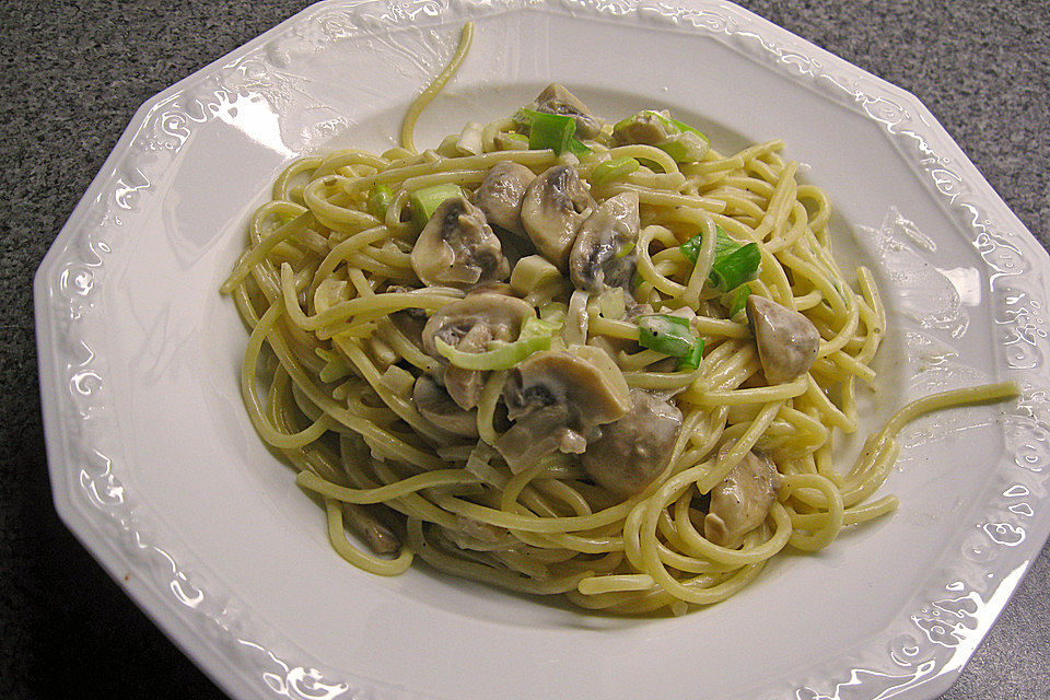 Champignon-Spaghetti