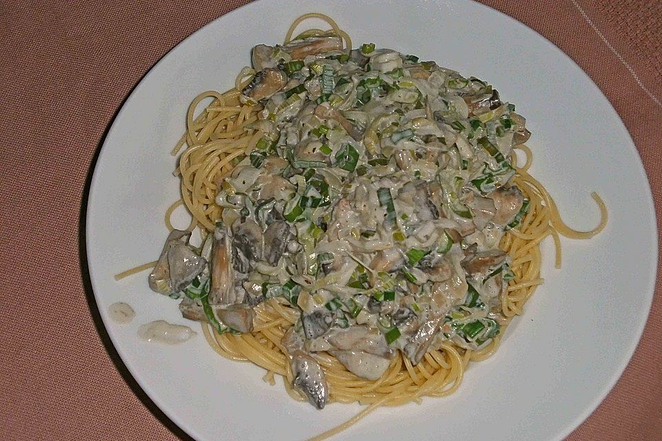 Champignon-Spaghetti