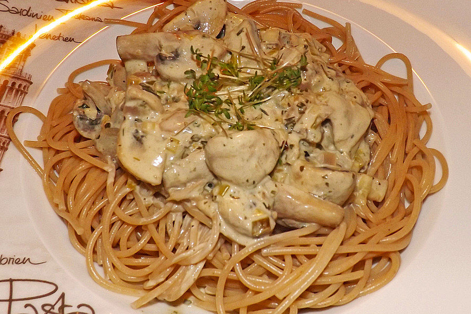 Champignon-Spaghetti