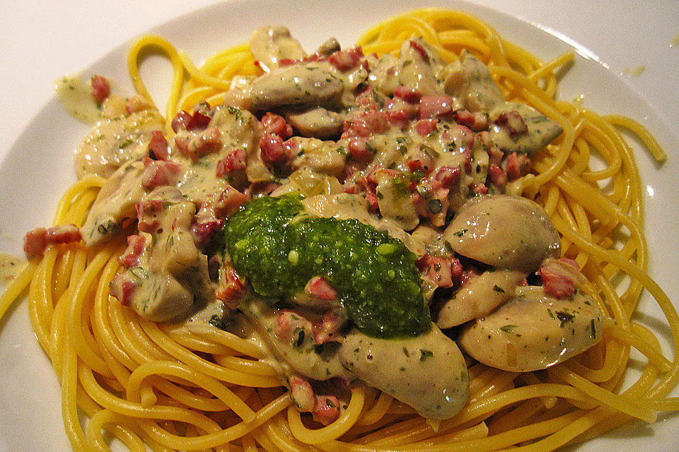 Champignon-Spaghetti