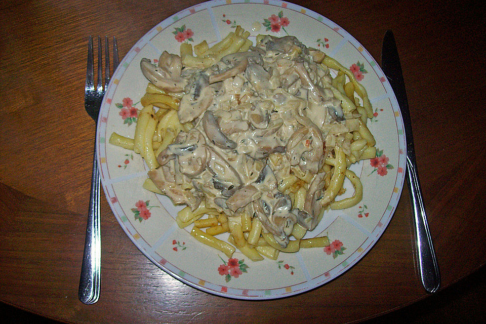 Champignon-Spaghetti