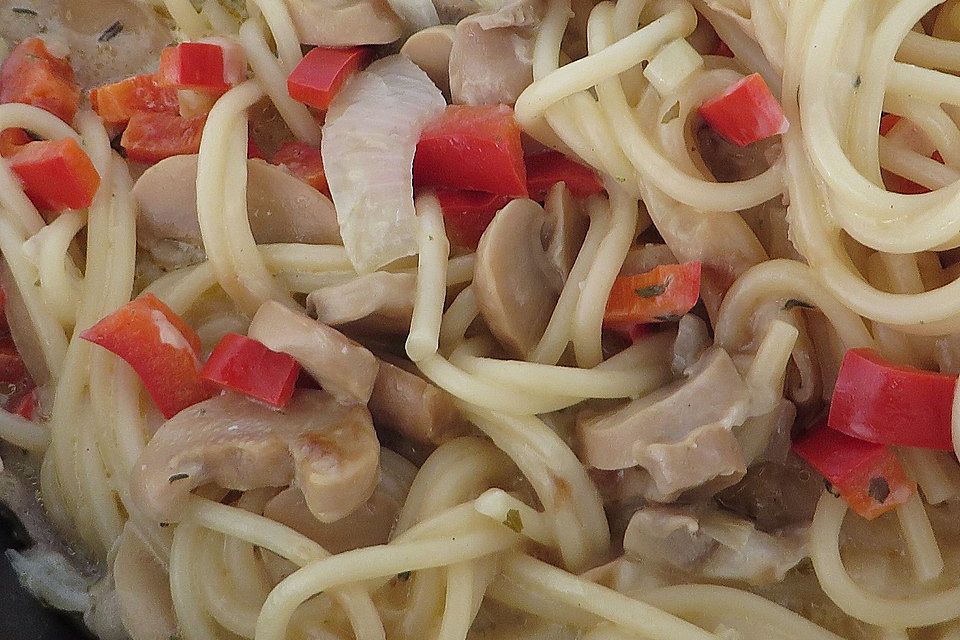 Champignon-Spaghetti