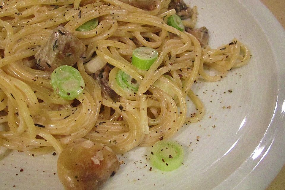 Champignon-Spaghetti