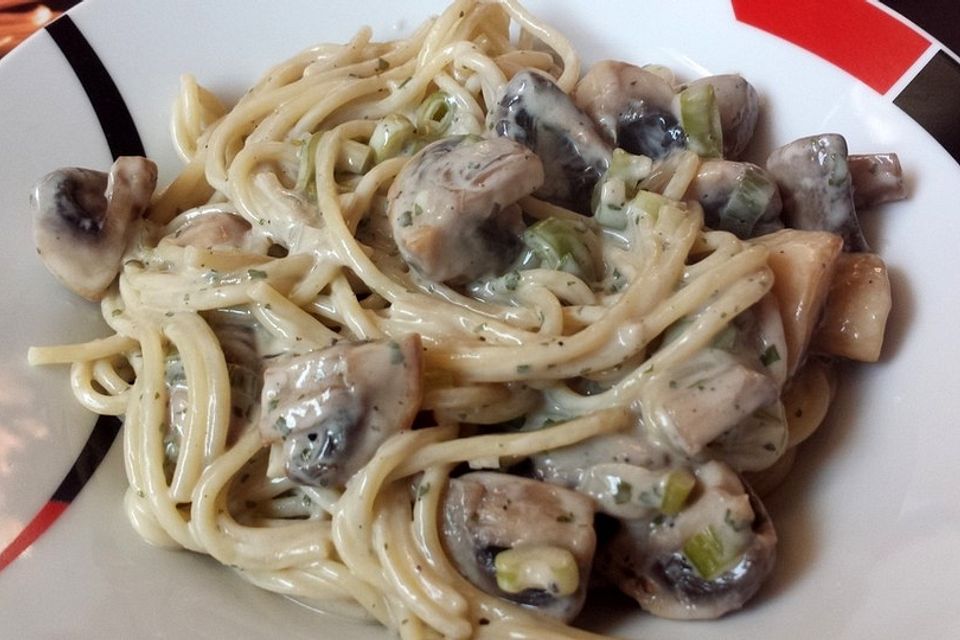 Champignon-Spaghetti