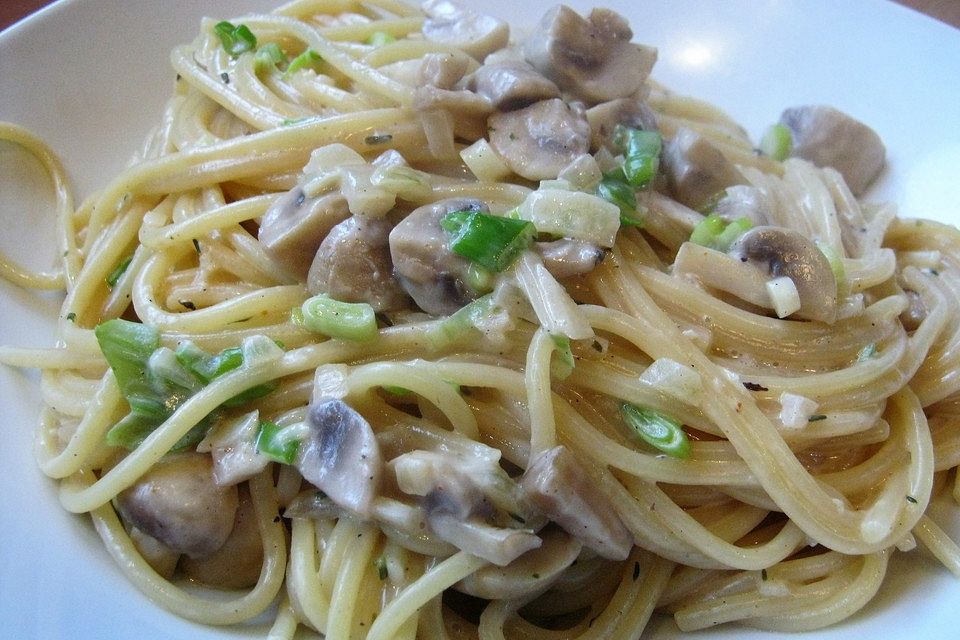 Champignon-Spaghetti