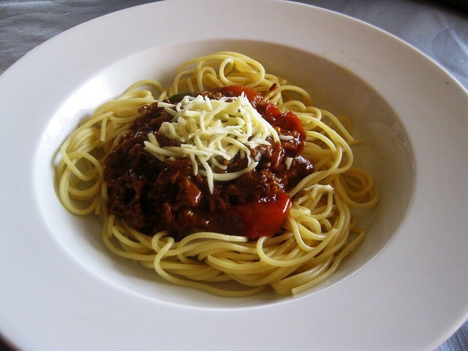Spaghetti mit Hackfleischsauce von mamatuktuk| Chefkoch