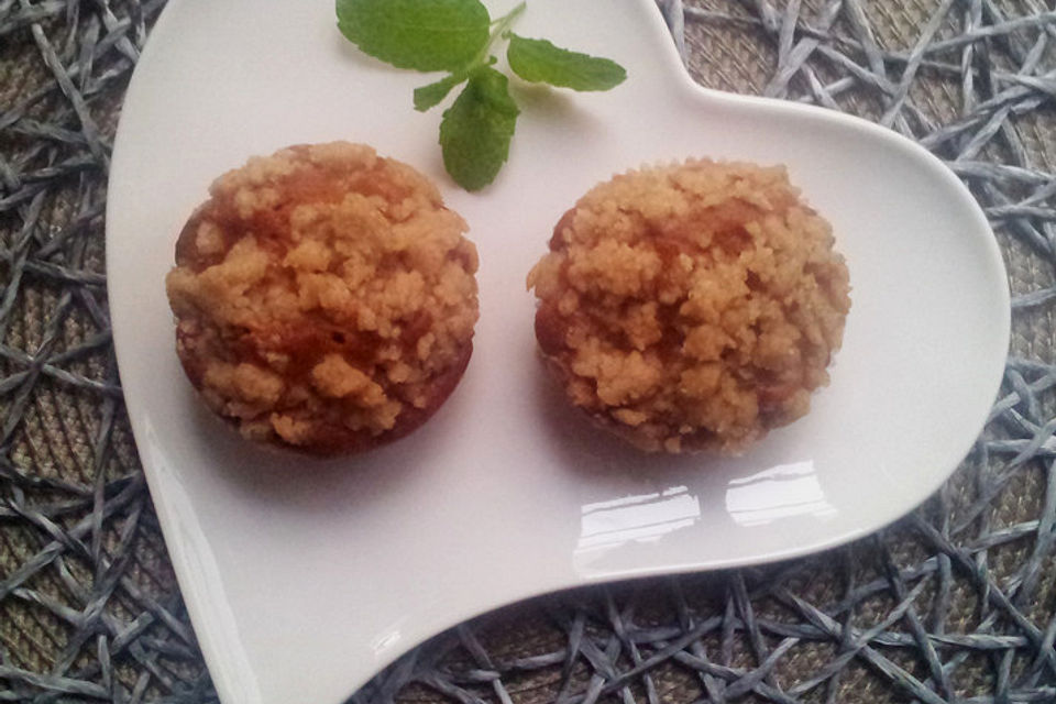 Birnen - Zimt - Muffins mit Streusel