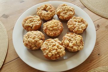 Birnen - Zimt - Muffins mit Streusel