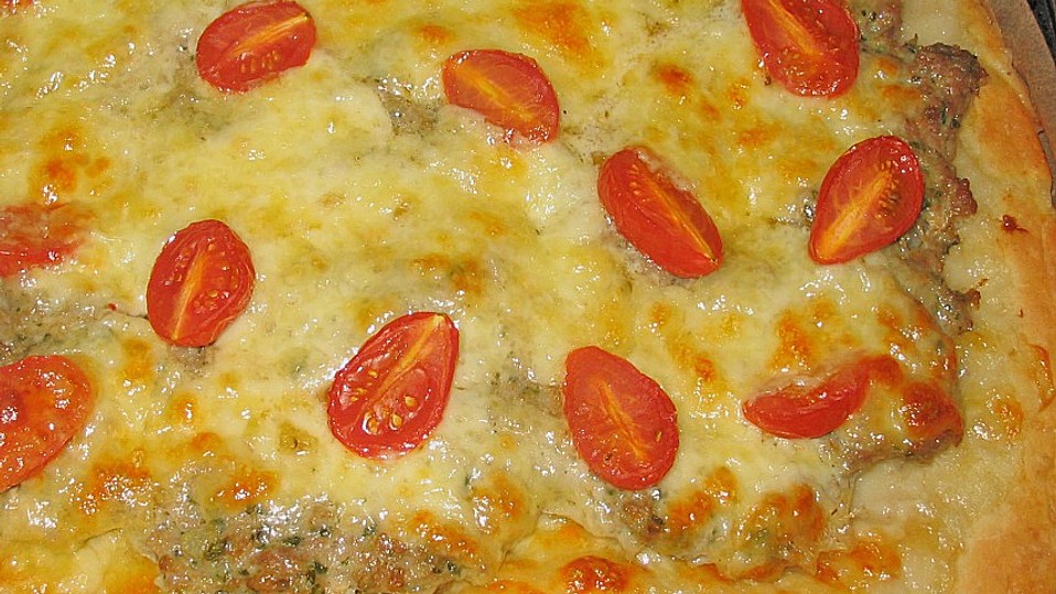 Tomaten-Hackfleisch-Kuchen vom Blech von annett-dm