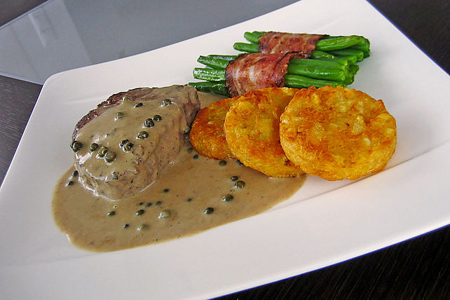 Filetsteak mit Cognac-Pfeffer-Soße von miguan| Chefkoch