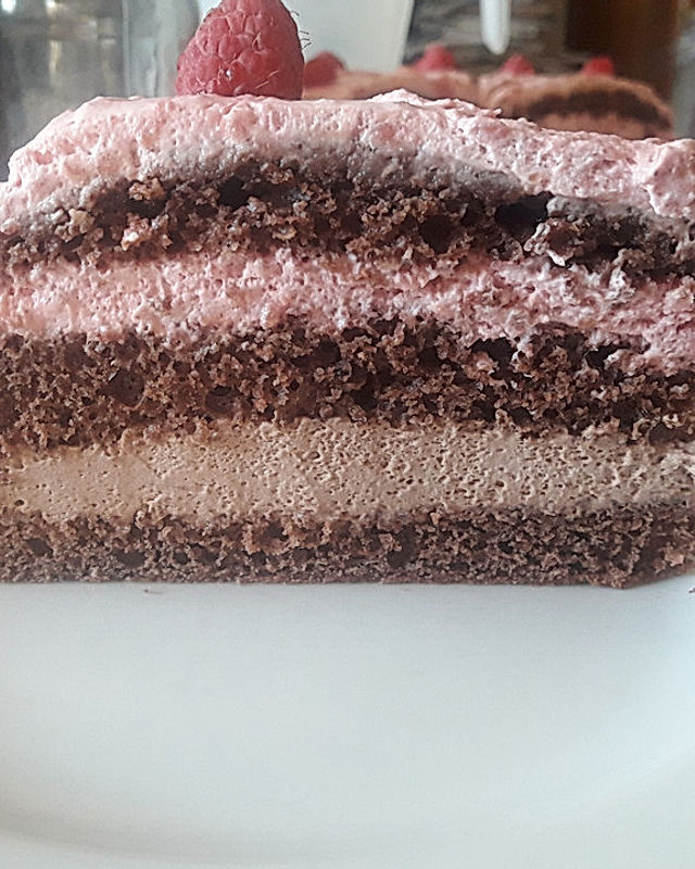 Himbeer - Schoko - Sahne - Torte