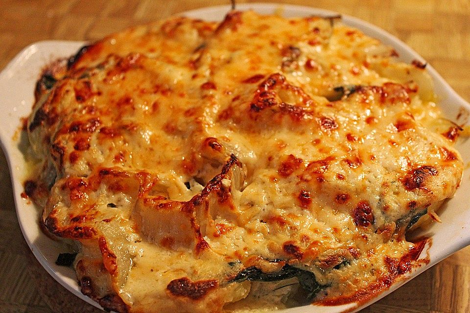 Kartoffel-Mangold-Gratin