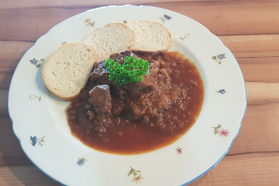 Wiener Saftgulasch, wie ich es mache