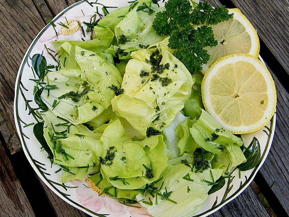 Grüner Salat mit Zitrone von monika_m| Chefkoch
