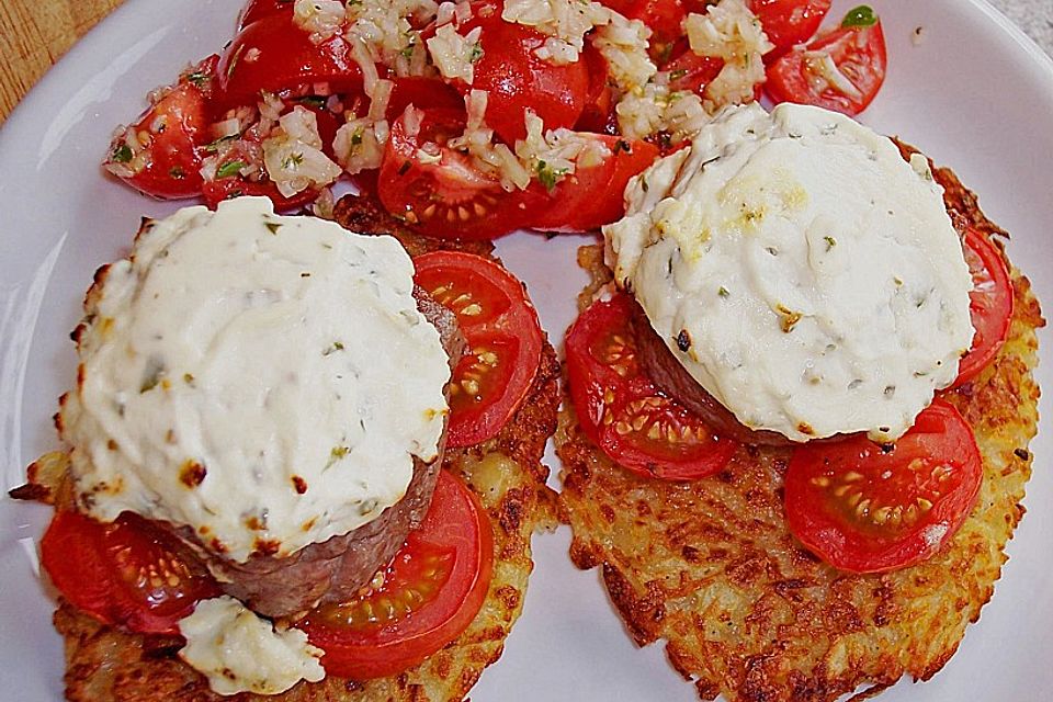 Filetsteak auf Rösti